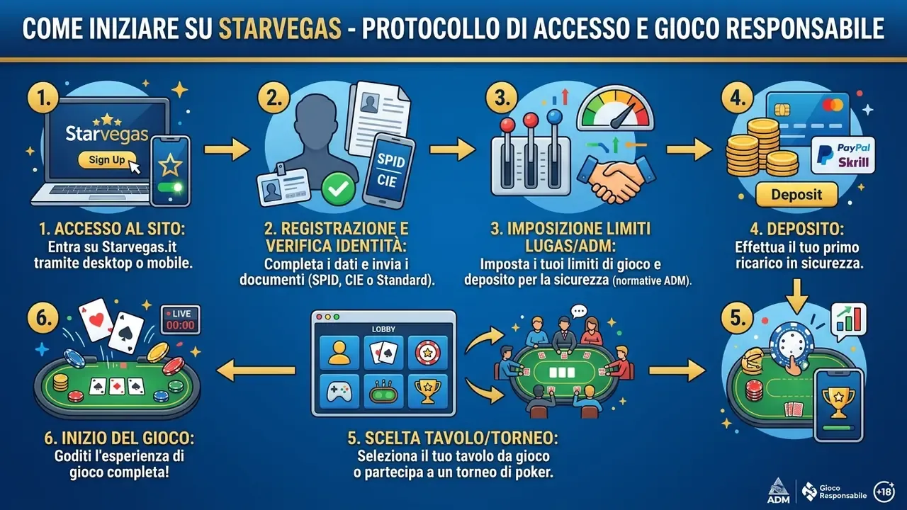 Iter di registrazione e accesso al poker online Puntoscommesse