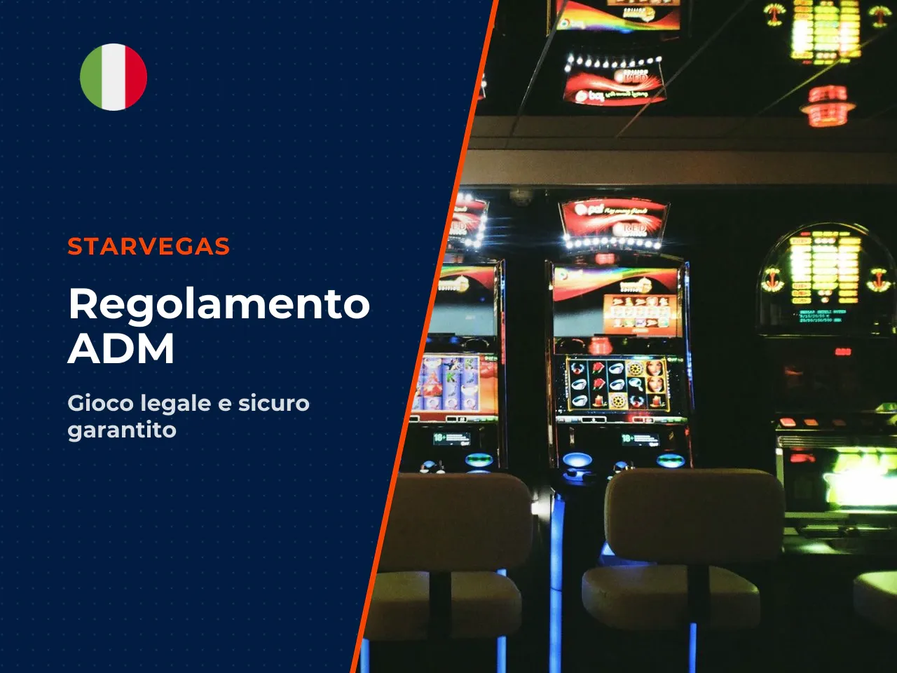 Il quadro normativo italiano. In Italia, il mercato del gioco d'azzardo online è regolato dall'Agenzia delle Dogane e dei Monopoli (ADM, già AAMS). Solo gli operatori con concessione ADM attiva posson