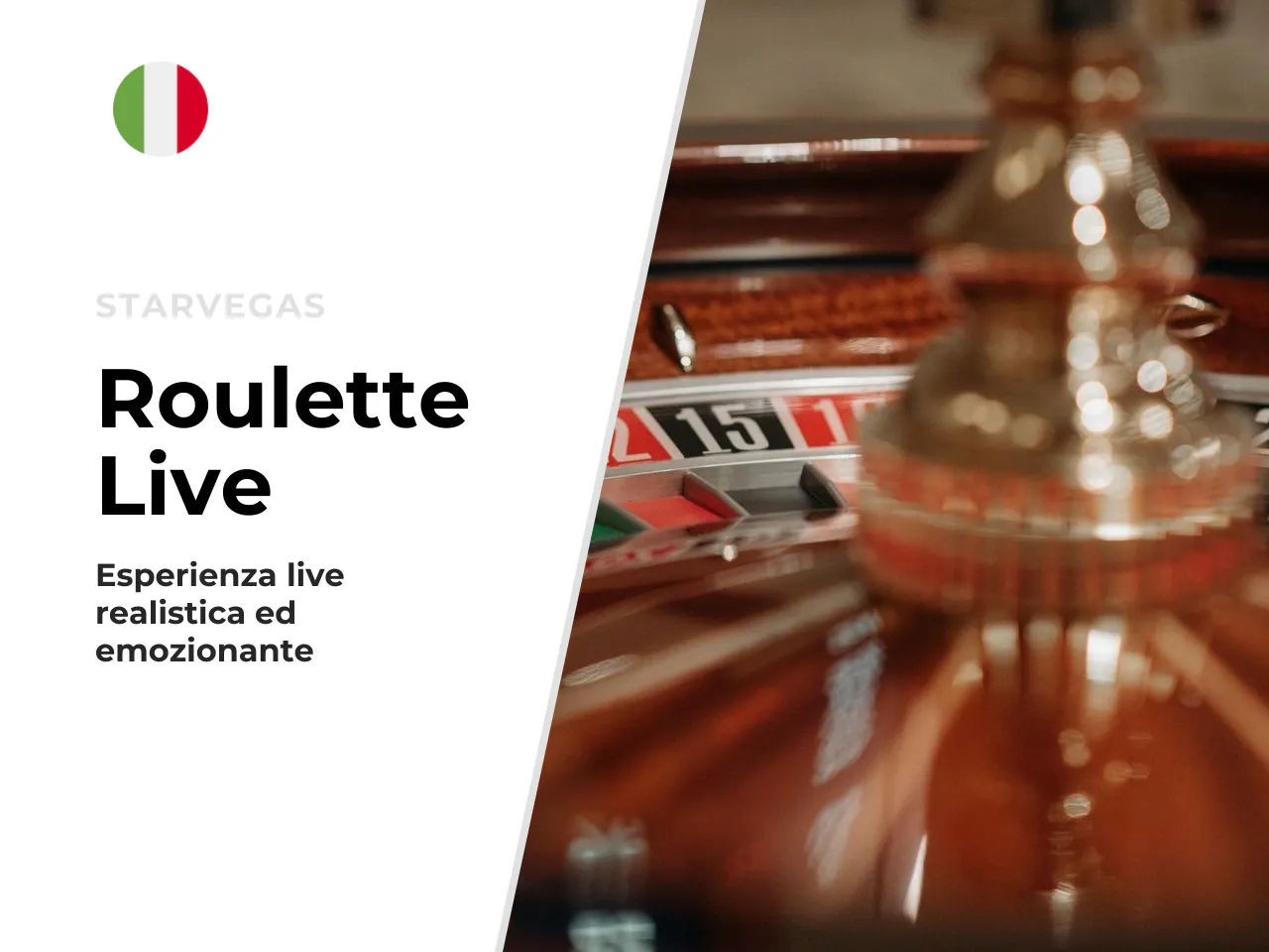 Roulette live con croupier. La roulette
