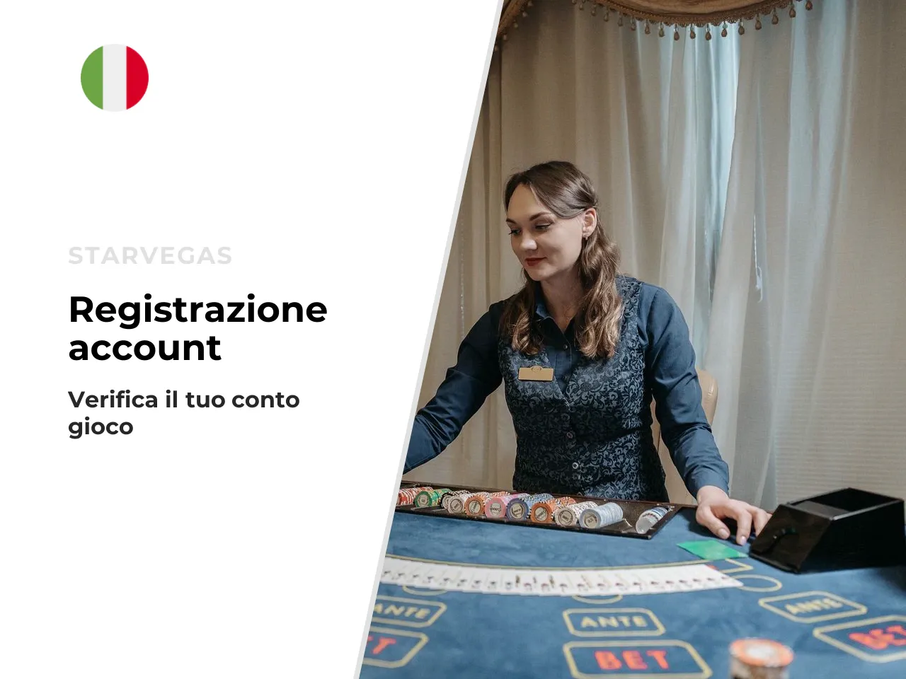 Registrazione, verifica del conto e conferma