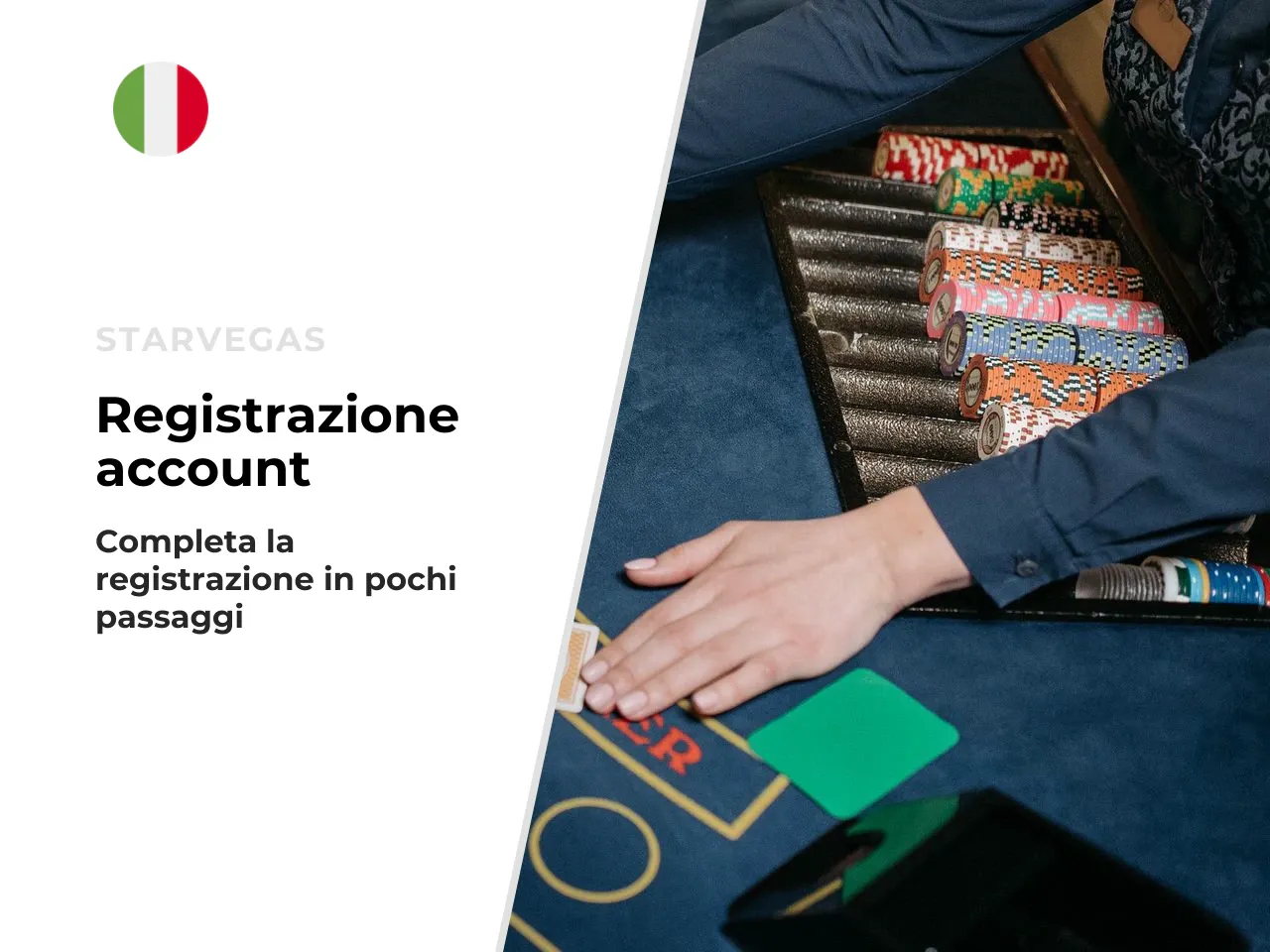 Dati richiesti e conferma dell'account. La